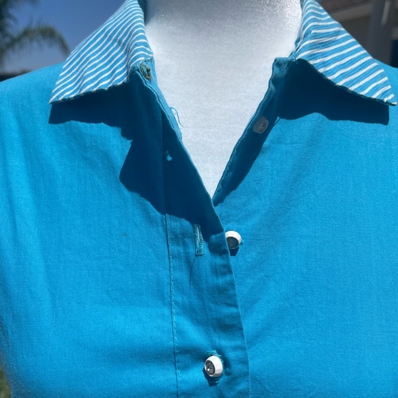 🩵 Vintage Turquoise Dress L - Picture 6 of 10